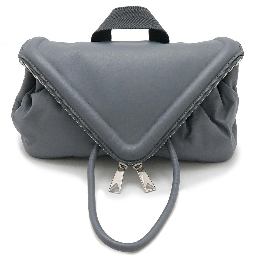 BOTTEGA VENETA Beak Body Bag Belt Waist Leather Gray
